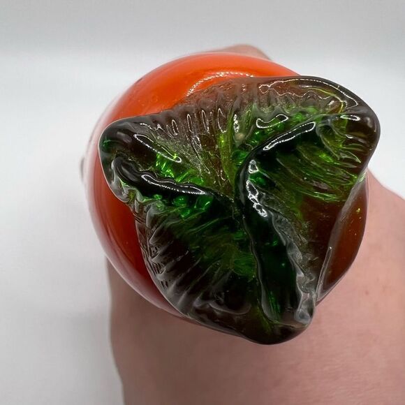Vintage Glass Decorative Vegetable Carrot. Murano Style Decorative Glass - Picture 4 of 7